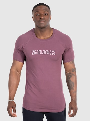 T-Shirt fonctionnel 'Timmy' Smilodox en violet : devant
