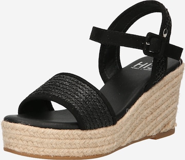 H.I.S Sandals in Black: front