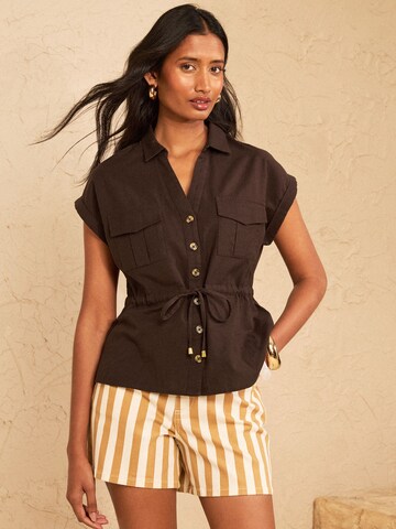 love & roses Bluse i brun
