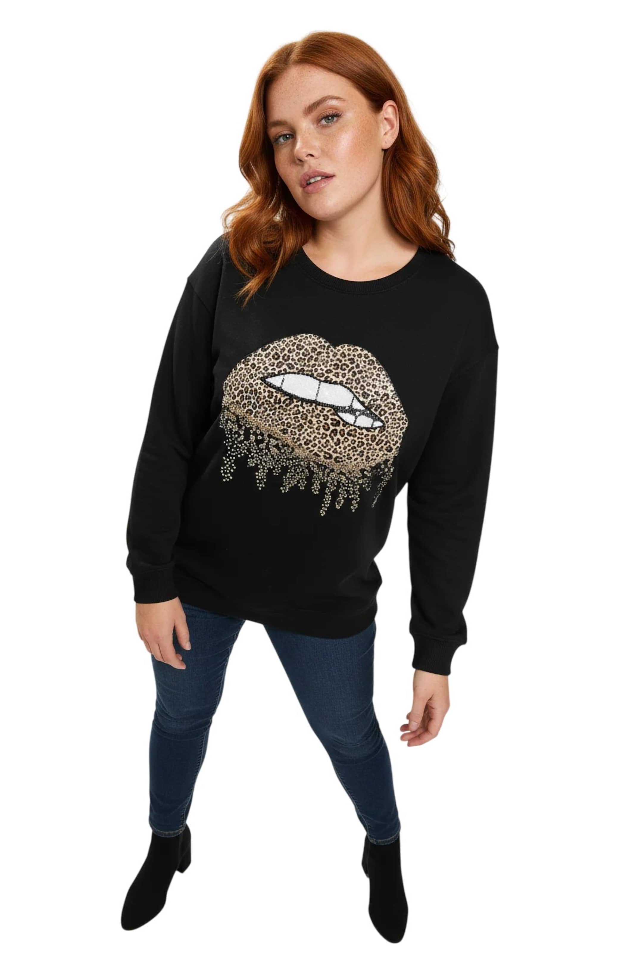 Shape Of You Sweatshirt in Black