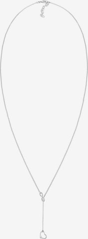 Elli DIAMONDS Necklace 'Herz, Infinity' in Silver: front