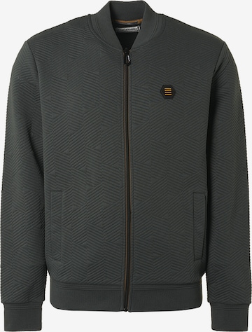 No Excess Zip-Up Hoodie in Green: front