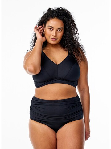 Swim by Zizzi Balconette Bikini felső 'SRIKA' - fekete