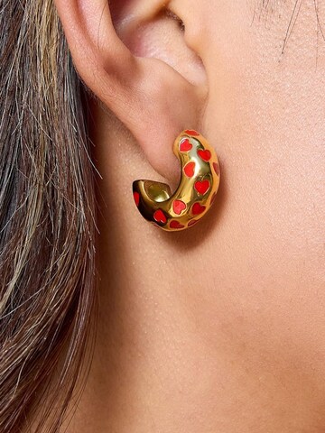 Cala Rose Earrings 'CORA' in Gold: front