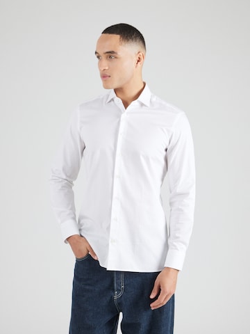 Hackett London Regular Fit Hemd 'MAGIC' in Weiß: Vorderseite
