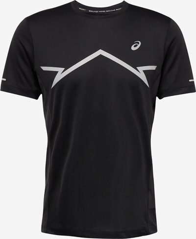 ASICS Sportshirt 'LITE' in hellgrau / schwarz, Produktansicht