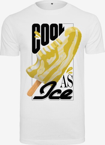 T-Shirt 'Cool As Ice Tee' Mister Tee en blanc : devant