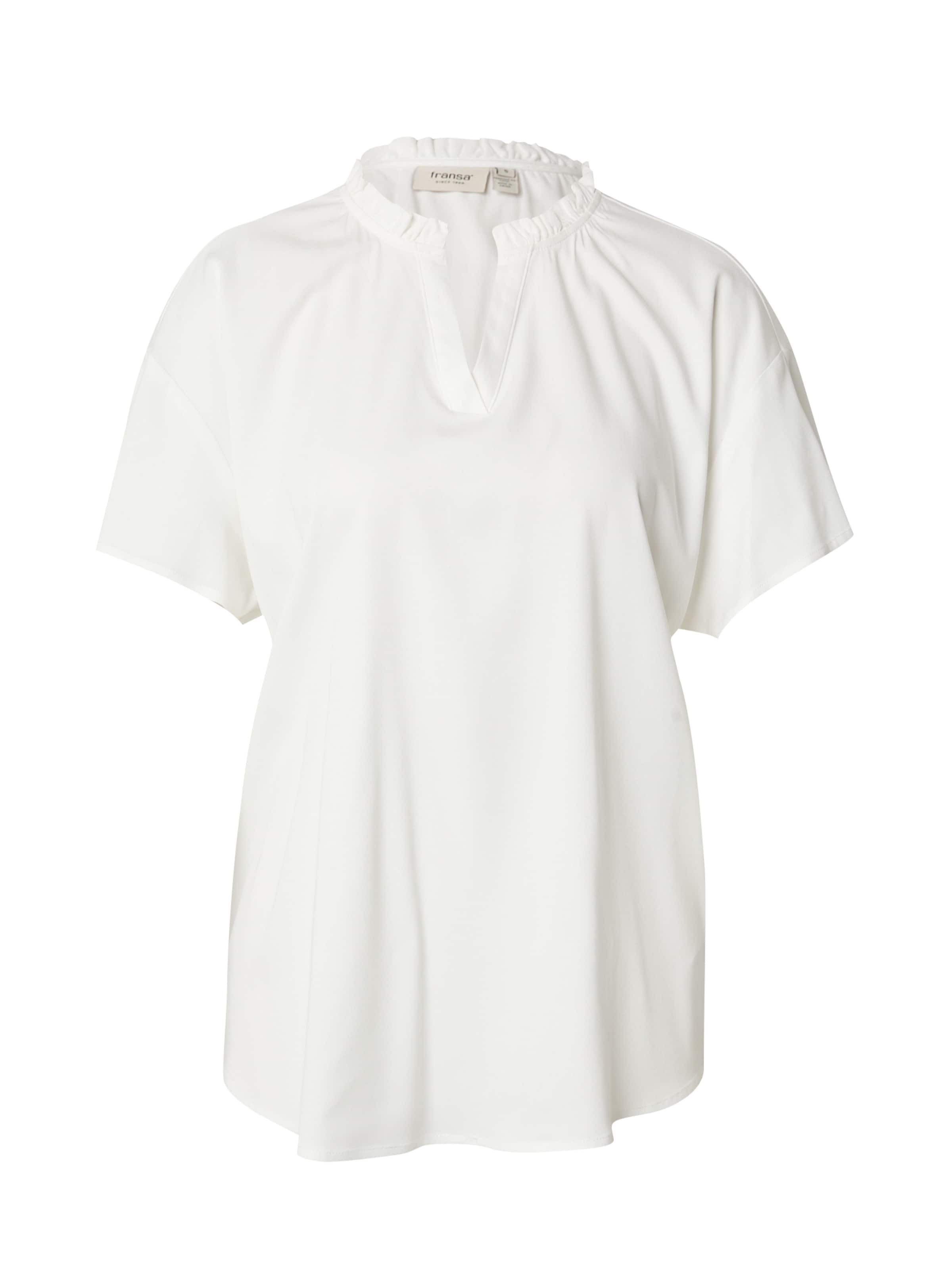 Fransa - Blusa 'JUSTINA' em branco: frente
