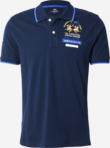 La Martina Koszulka w kolorze niebieski: przód