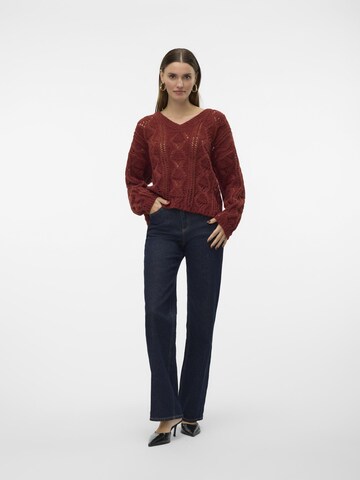 VERO MODA Pullover 'VMNewerin' i brun
