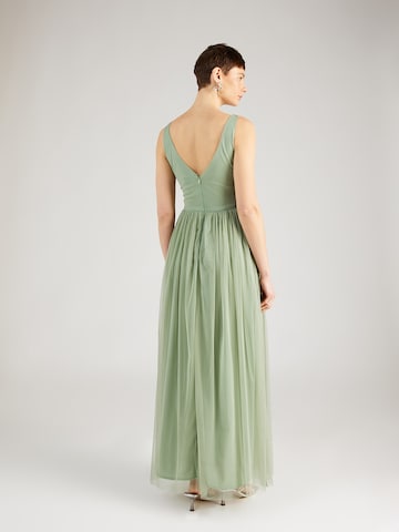 LACE & BEADS فستان سهرة 'Dorothy' بلون أخضر