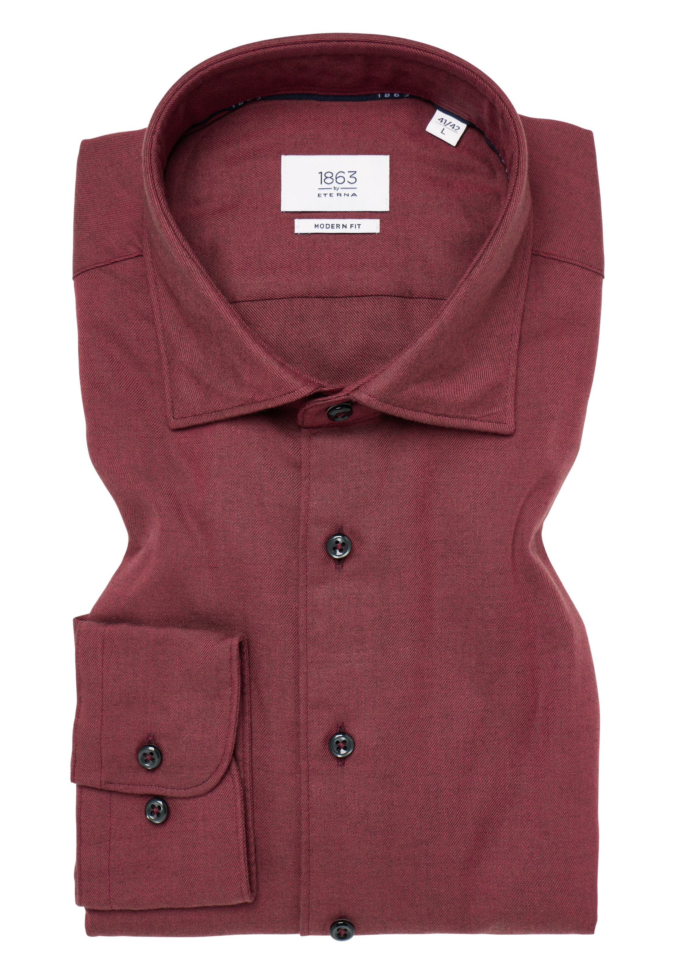 ETERNA Regular fit Zakelijk overhemd in Rood