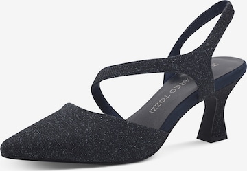 Escarpins à bride arrière MARCO TOZZI en bleu : devant