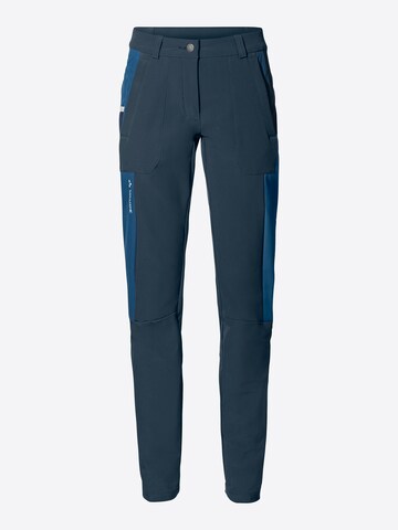 VAUDE Slim fit Outdoor Pants 'Elope' in Blue