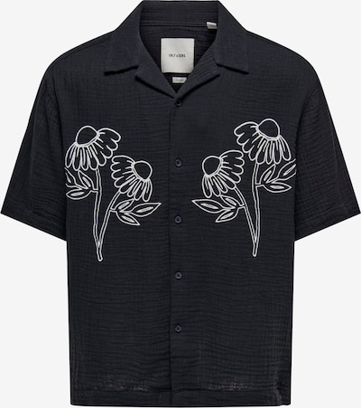 Only & Sons Paita 'ONSJACKSON' värissä musta / valkoinen, Tuotenäkymä