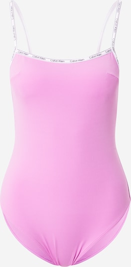 Calvin Klein Swimwear Maillot de bain en rose clair / noir / blanc, Vue avec produit
