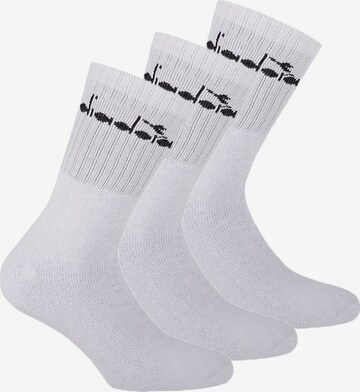 Diadora Athletic Socks in White: front