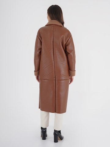 FRESHLIONS Winter Coat 'Bosten' in Brown