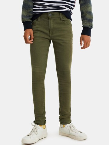 Skinny Jeans di WE Fashion in verde: frontale