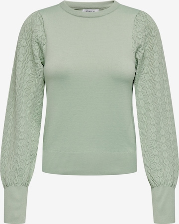 ONLY Пуловер 'SYLVIA' в зелено: отпред