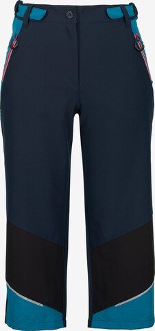 Ulla Popken Regular Functionele broek in Blauw: voorkant