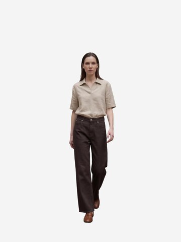 My fashion Wide leg Jeans in Bruin: voorkant
