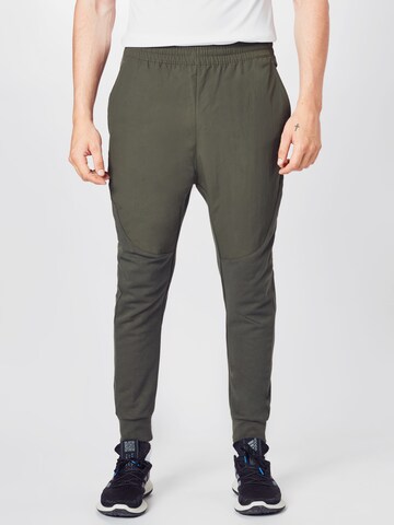 Tapered Pantaloni sport de la Reebok pe gri: față