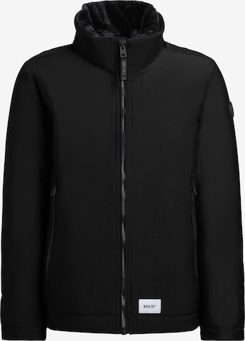 khujo Winterjacke 'Huey' in Schwarz: Vorderseite
