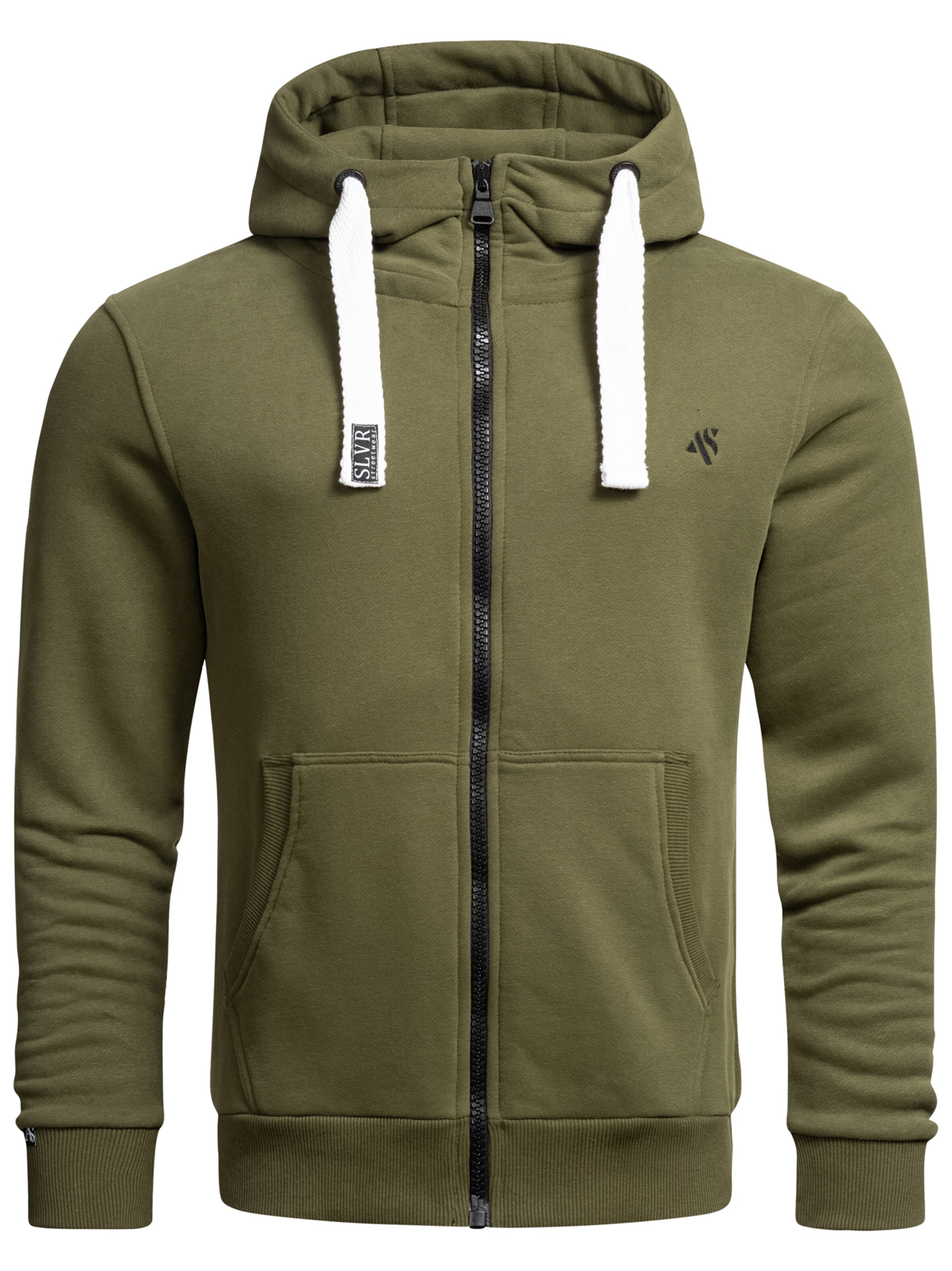 Alessandro Salvarini Sweatjacke 'Vinzent' in Grün