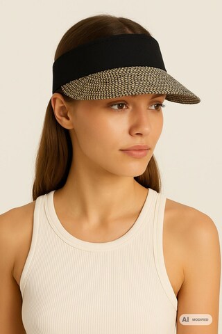 Roeckl Visor 'SALINA' in Schwarz: Vorderseite