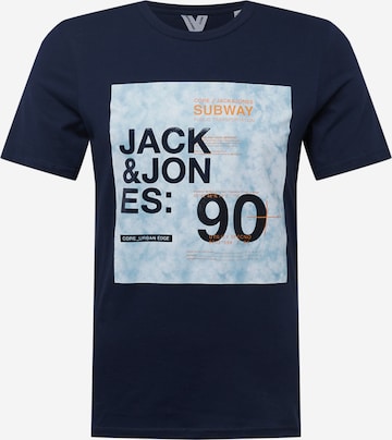 JACK & JONES Тениска в синьо: отпред