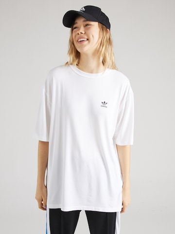 ADIDAS ORIGINALS - Camiseta talla grande 'Trefoil' en blanco