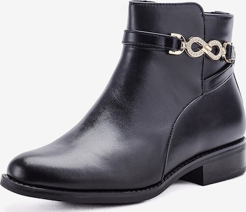 Bottines Elara en noir : devant