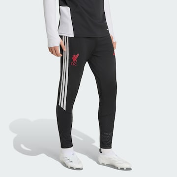 ADIDAS PERFORMANCE - Slimfit Calças de desporto 'FC Liverpool 26/27 Tiro' em preto: frente