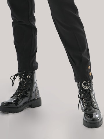 LEAFLETIC Regular Trousers 'Leafletic Women’s Long Length Trousers' in Black