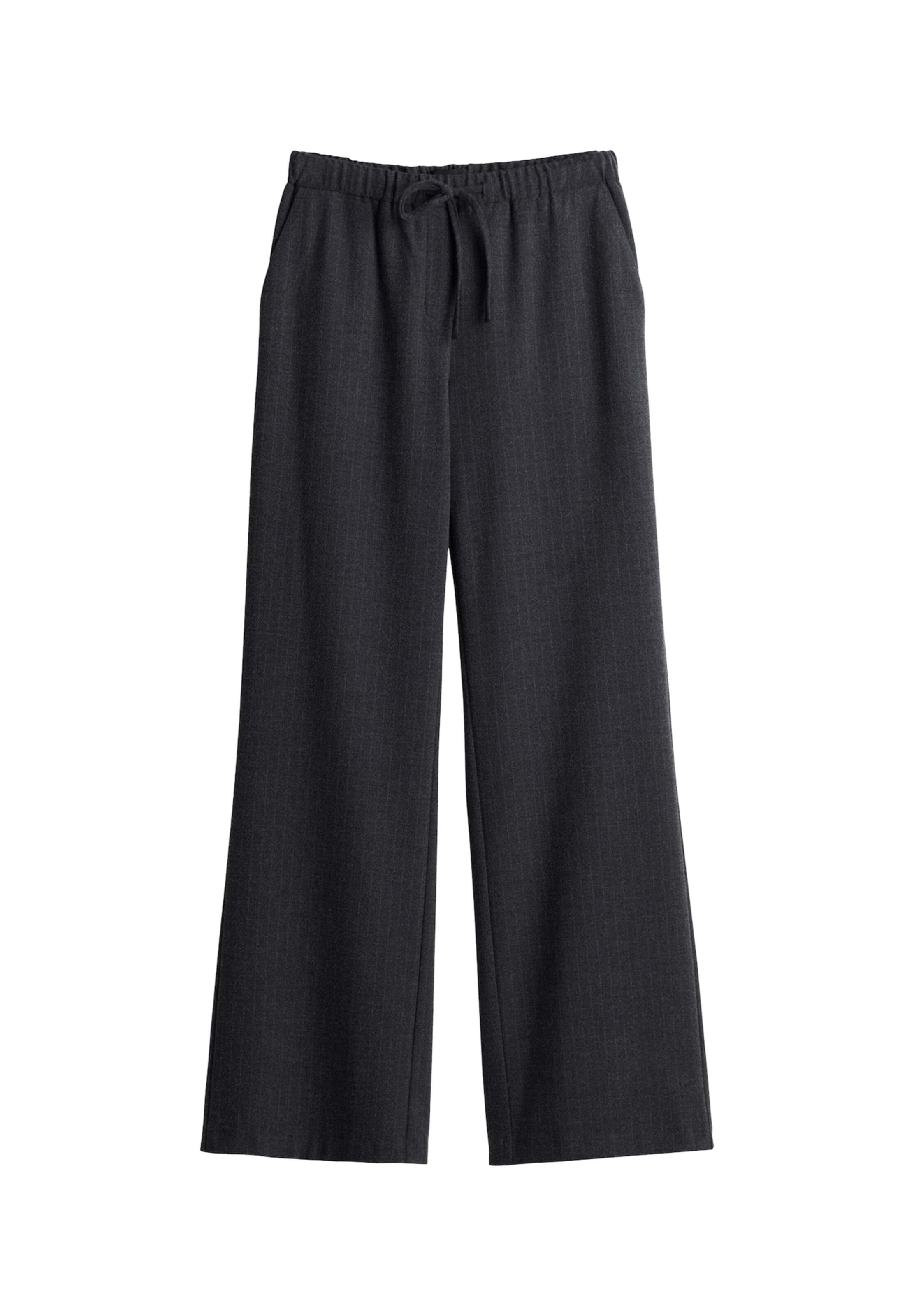 OPUS Wide leg Trousers 'Melane' in Grey: front