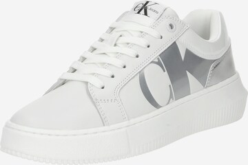 Sneaker low de la Calvin Klein Jeans pe alb: față