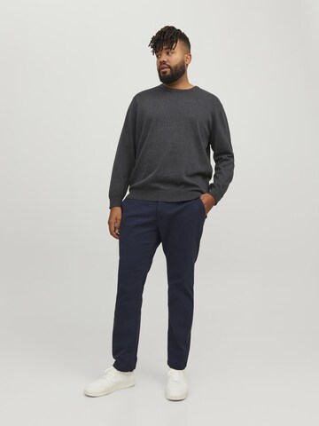 Jack & Jones Plus Slimfit Hose 'Marco Dave' in Blau