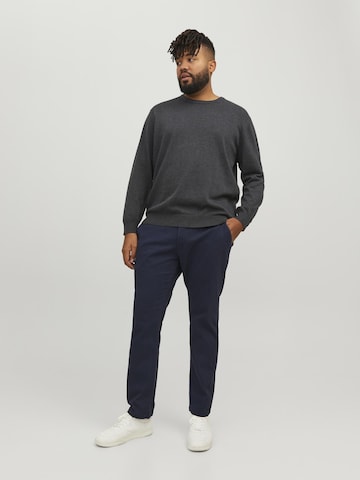 Jack & Jones Plus Slimfit Chinohousut 'Marco Dave' värissä sininen