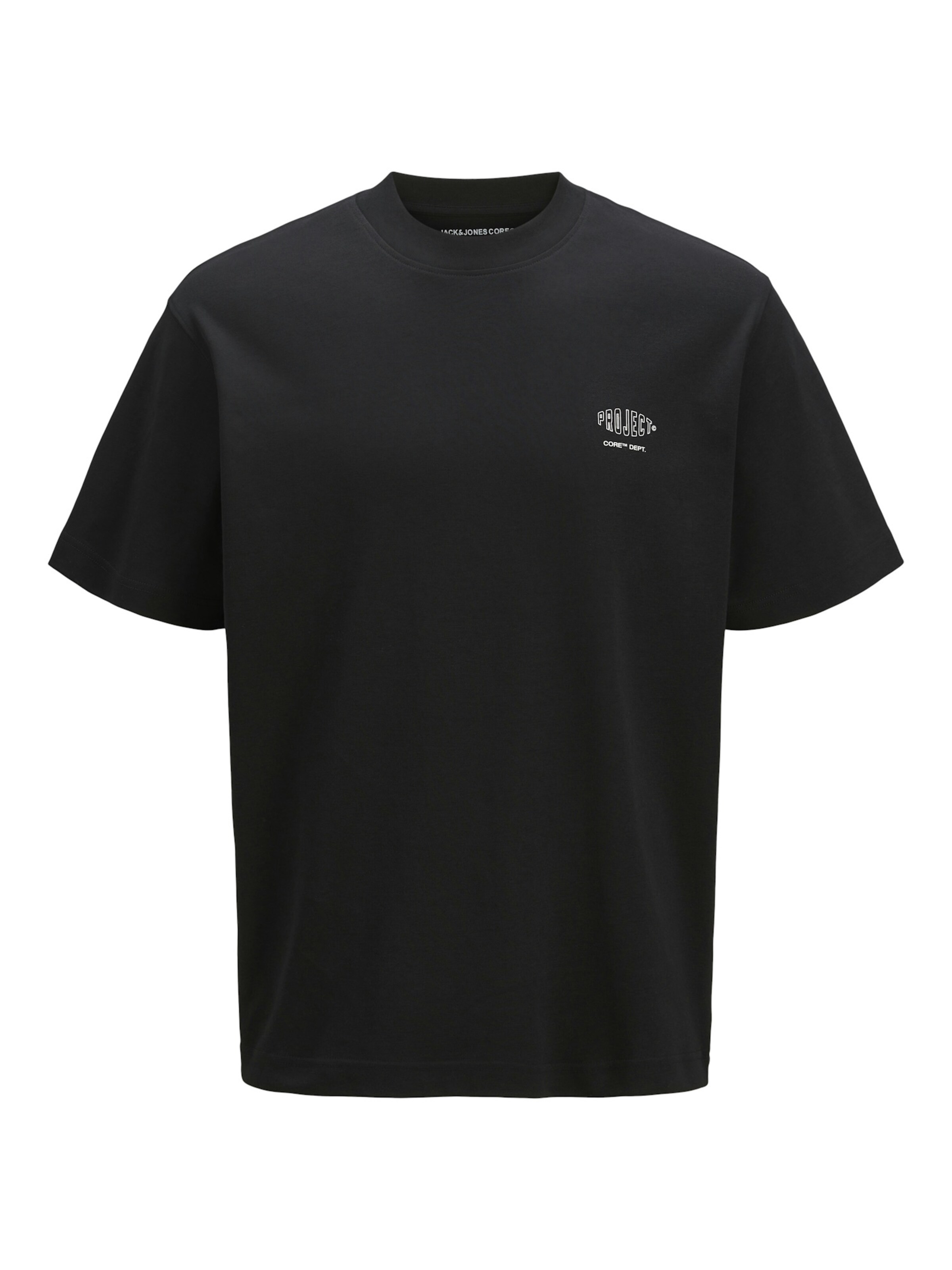 Jack & Jones Junior Shirts 'Concrete Globe' i sort: forside