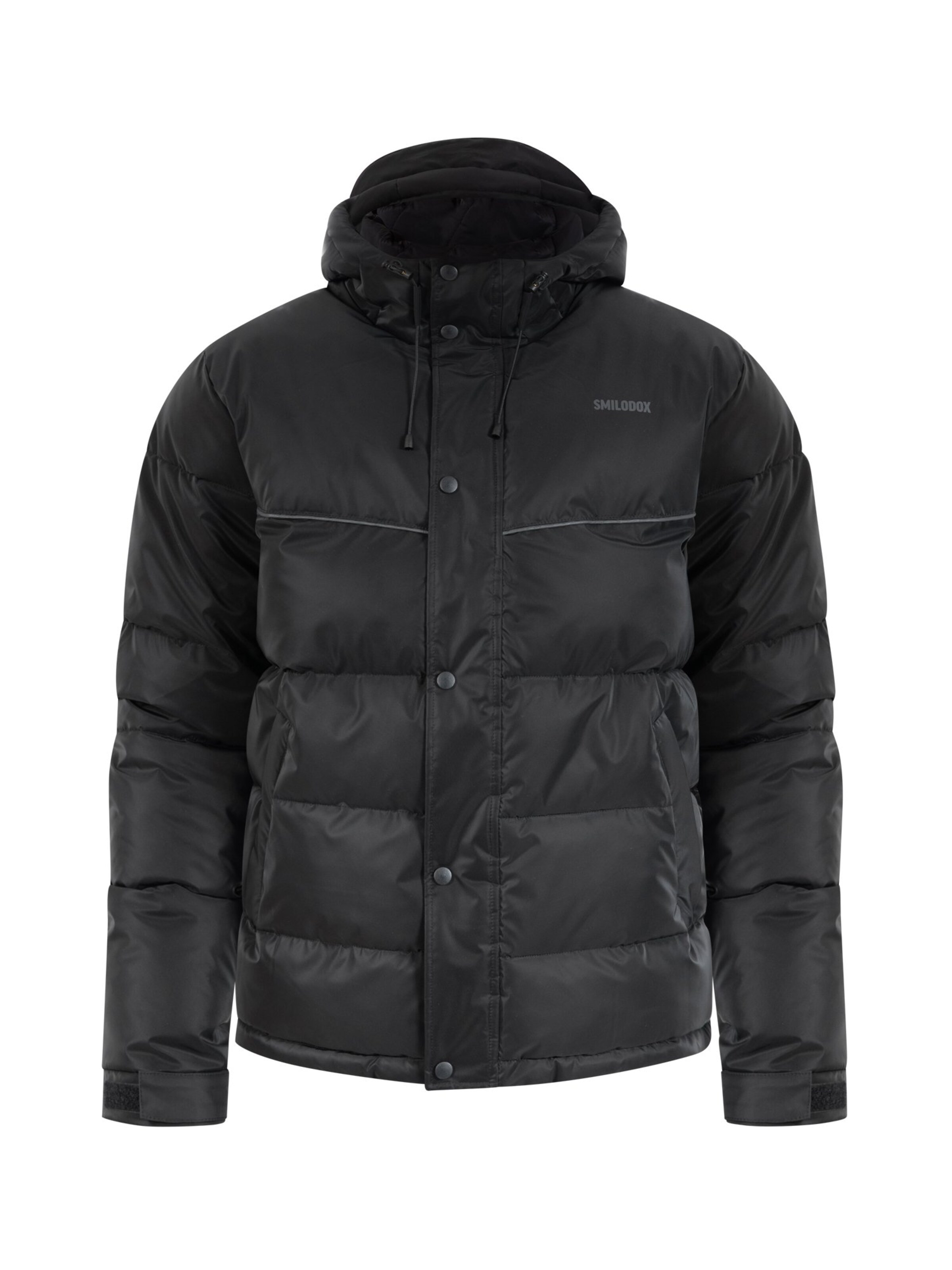 Smilodox Winterjas 'Ritmo' in Zwart: voorkant