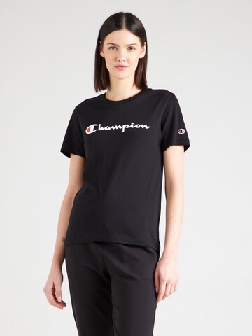 Maglietta di Champion Authentic Athletic Apparel in nero: frontale