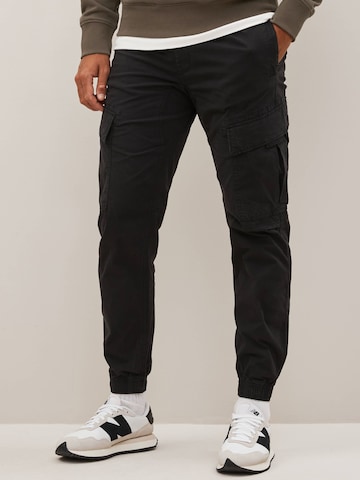 Next Slimfit Cargobroek in Zwart