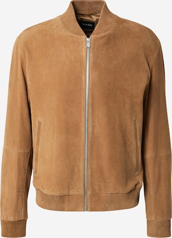 BOSS Välikausitakki 'H-Muller' värissä ruskea: etupuoli