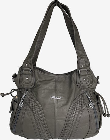 Borsa a mano di Kumixi in grigio: frontale