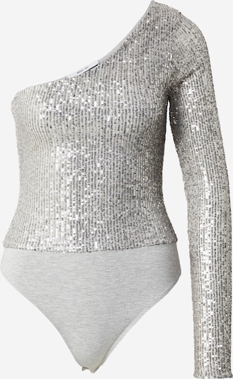 Marškinėliai-glaustinukė 'Dana' iš ABOUT YOU, spalva – šviesiai pilka / sidabrinė, Prekių apžvalga