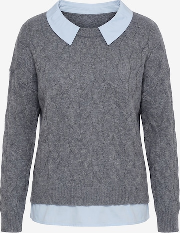 Ulla Popken Pullover in Grau: Vorderseite