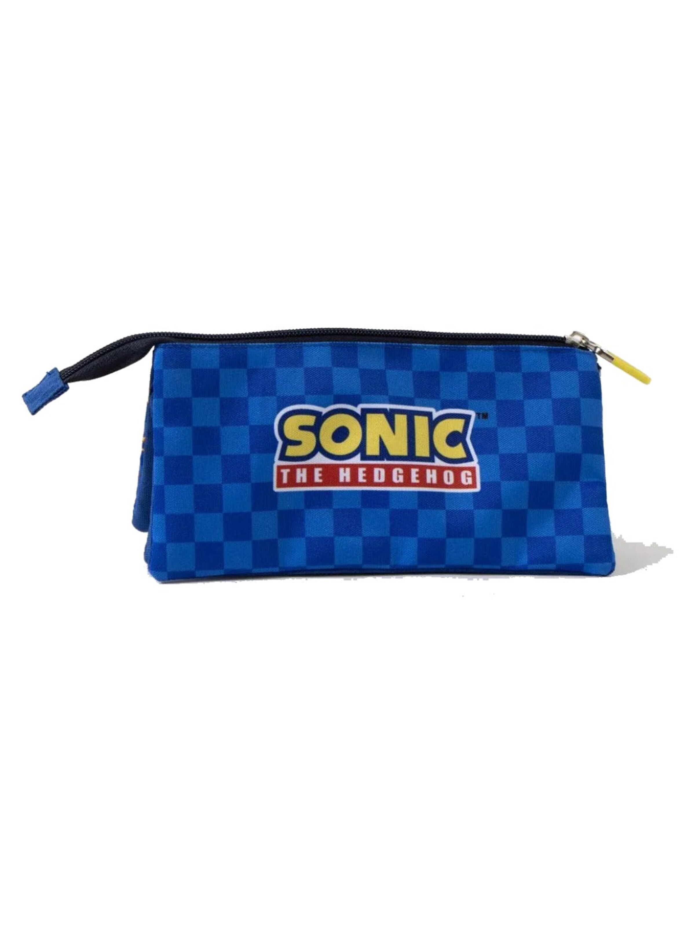 Sonic the Hedgehog Buideltas 'Sonic the Hedgehog Etui met 3 Vakken voor Jongens Blauw' in Blauw