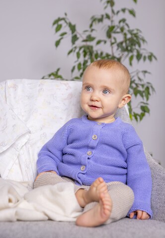 Stellou & Friends Knit cardigan in Purple: front