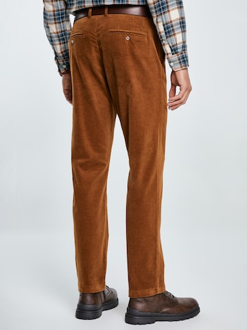 BIG STAR Regular Chino trousers 'TREVIS' in Brown